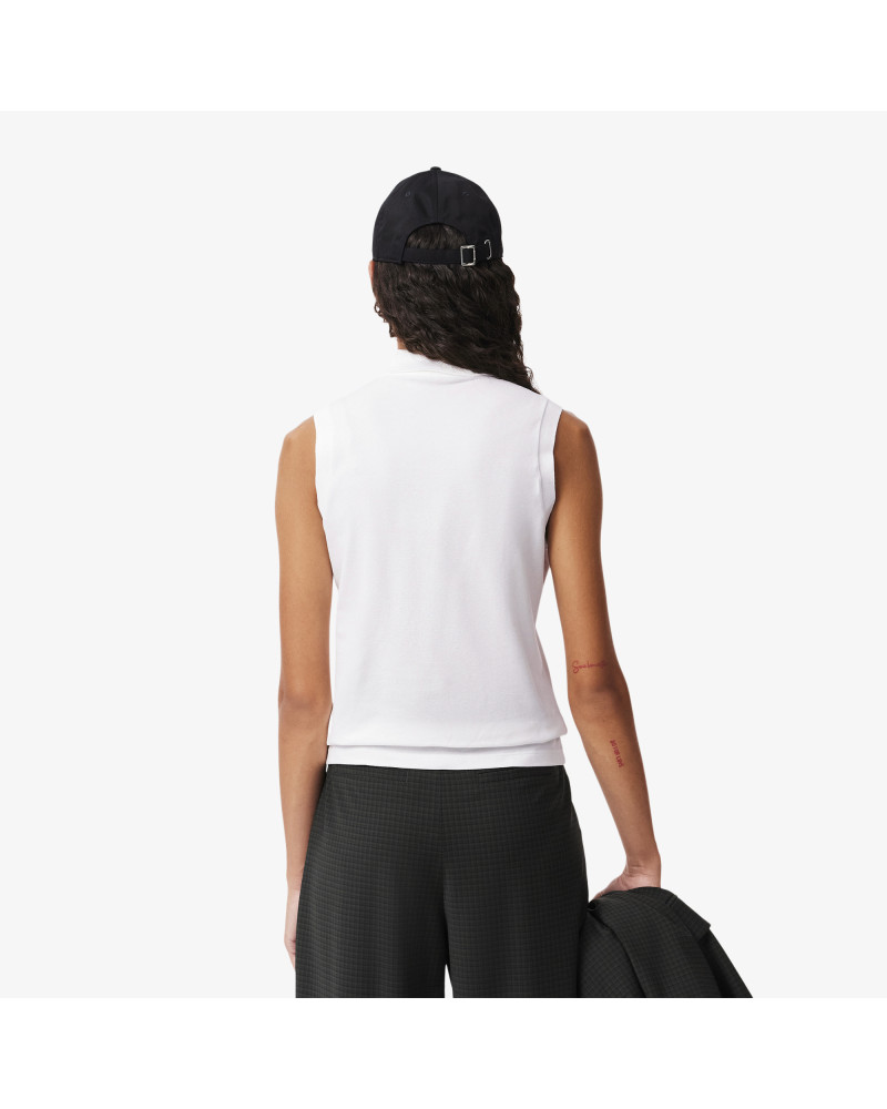 Polo L.12.D slim fit sans manches stretch
