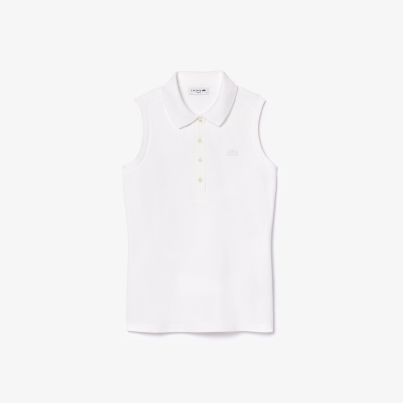 Polo L.12.D slim fit sans manches stretch