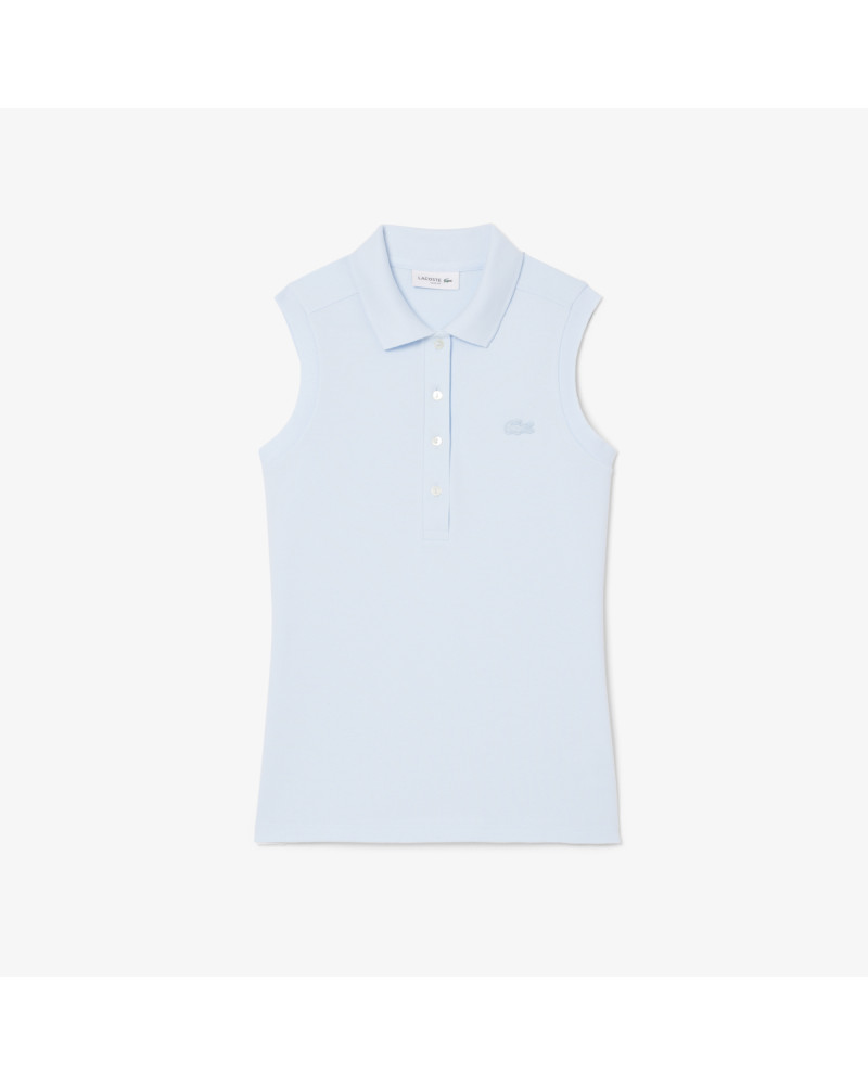 Polo L.12.D slim fit sans manches stretch