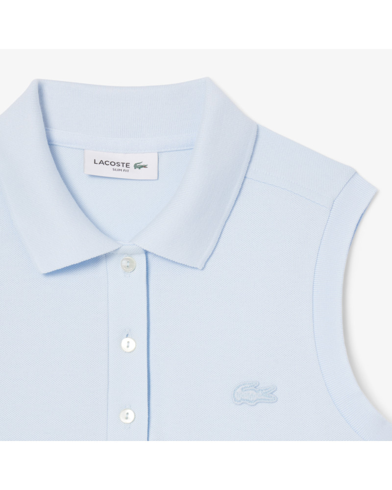 Polo L.12.D slim fit sans manches stretch