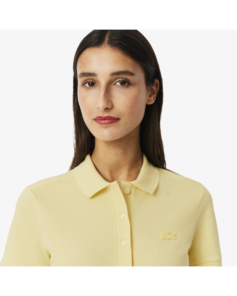 Polo L.12.D slim fit en mini Piqué stretch