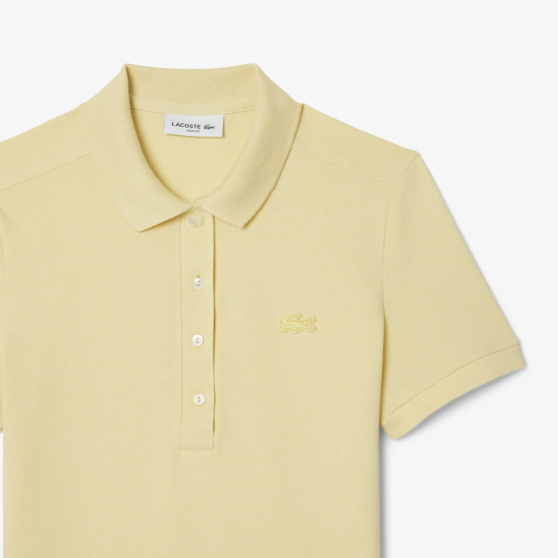 Polo L.12.D slim fit en mini Piqué stretch