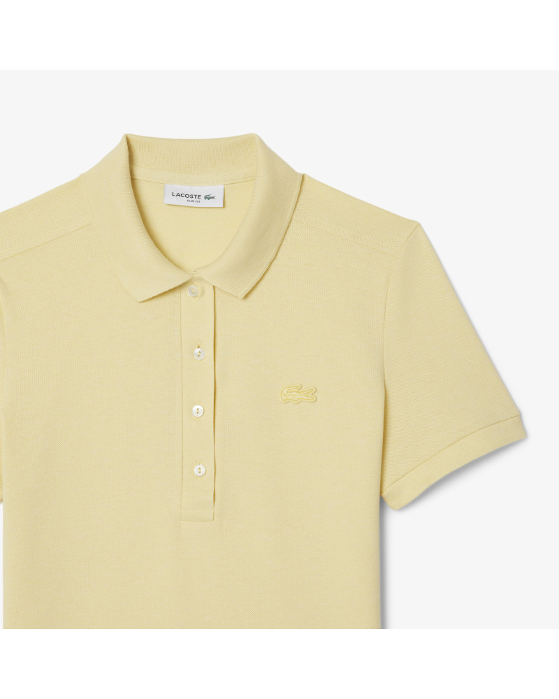 Polo L.12.D slim fit en mini Piqué stretch