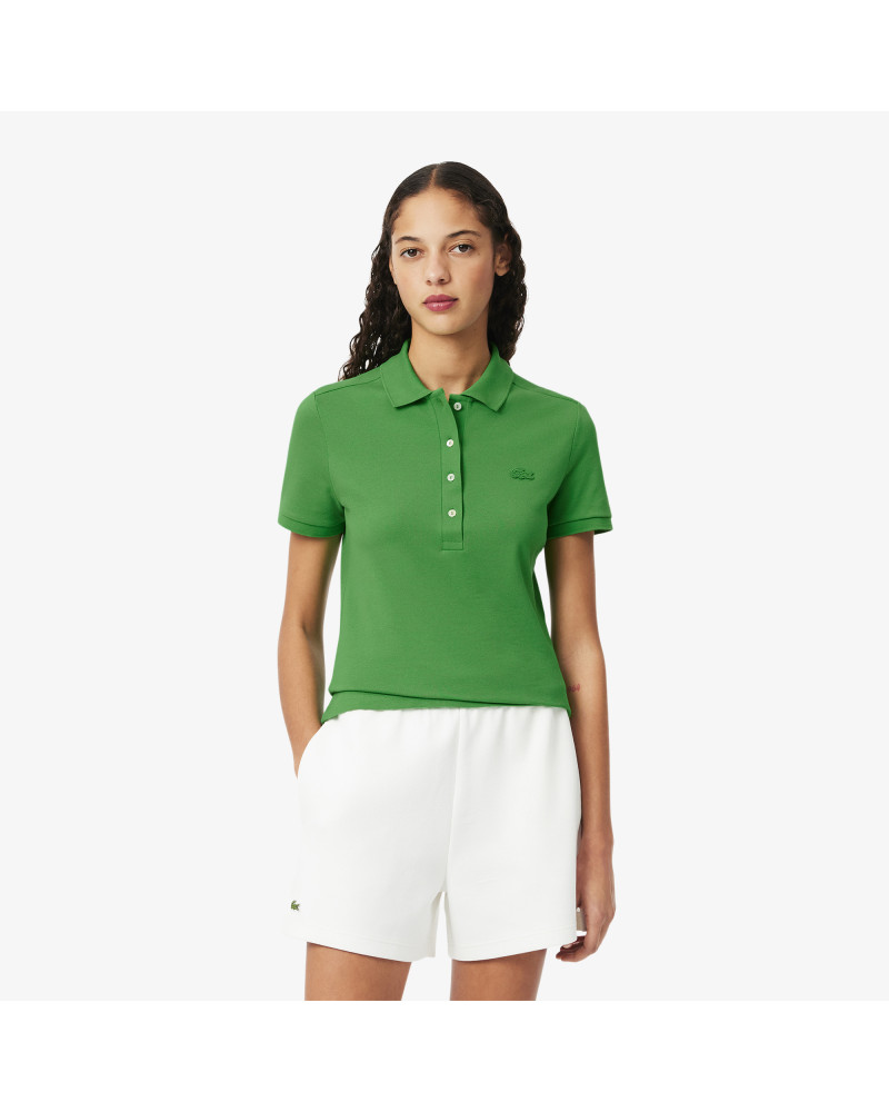 Polo L.12.D slim fit en mini Piqué stretch