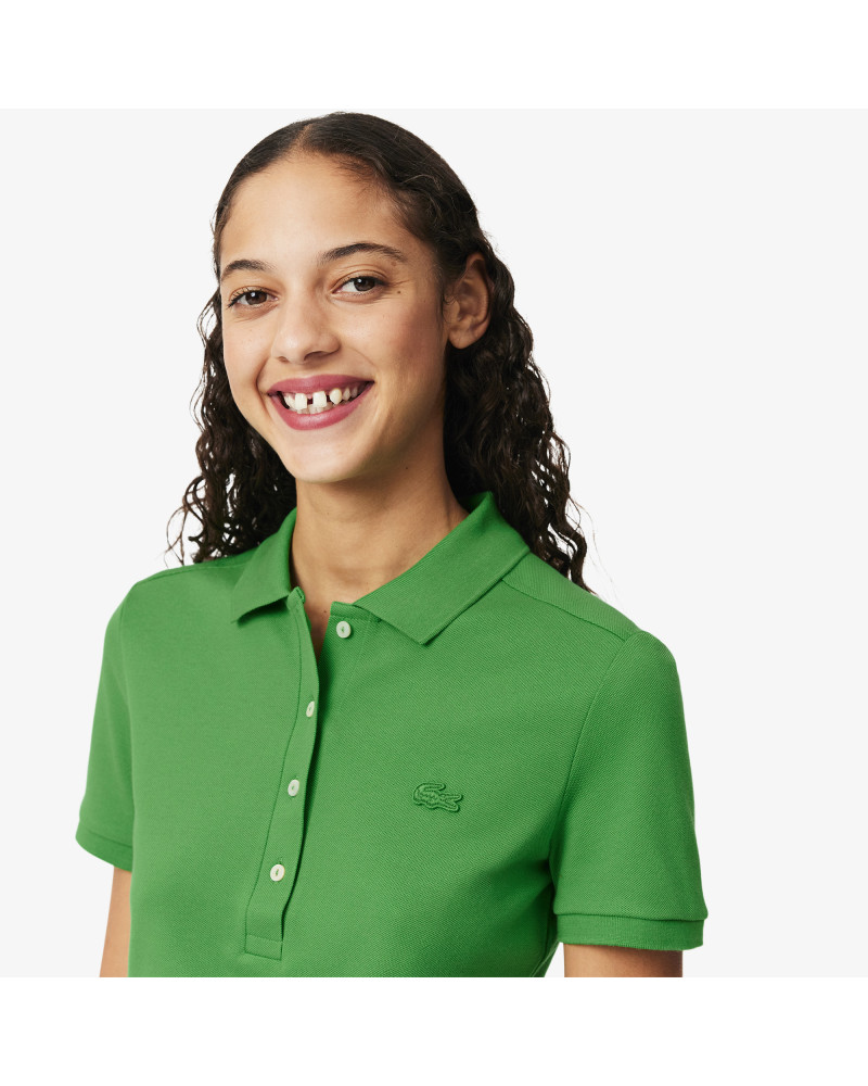 Polo L.12.D slim fit en mini Piqué stretch