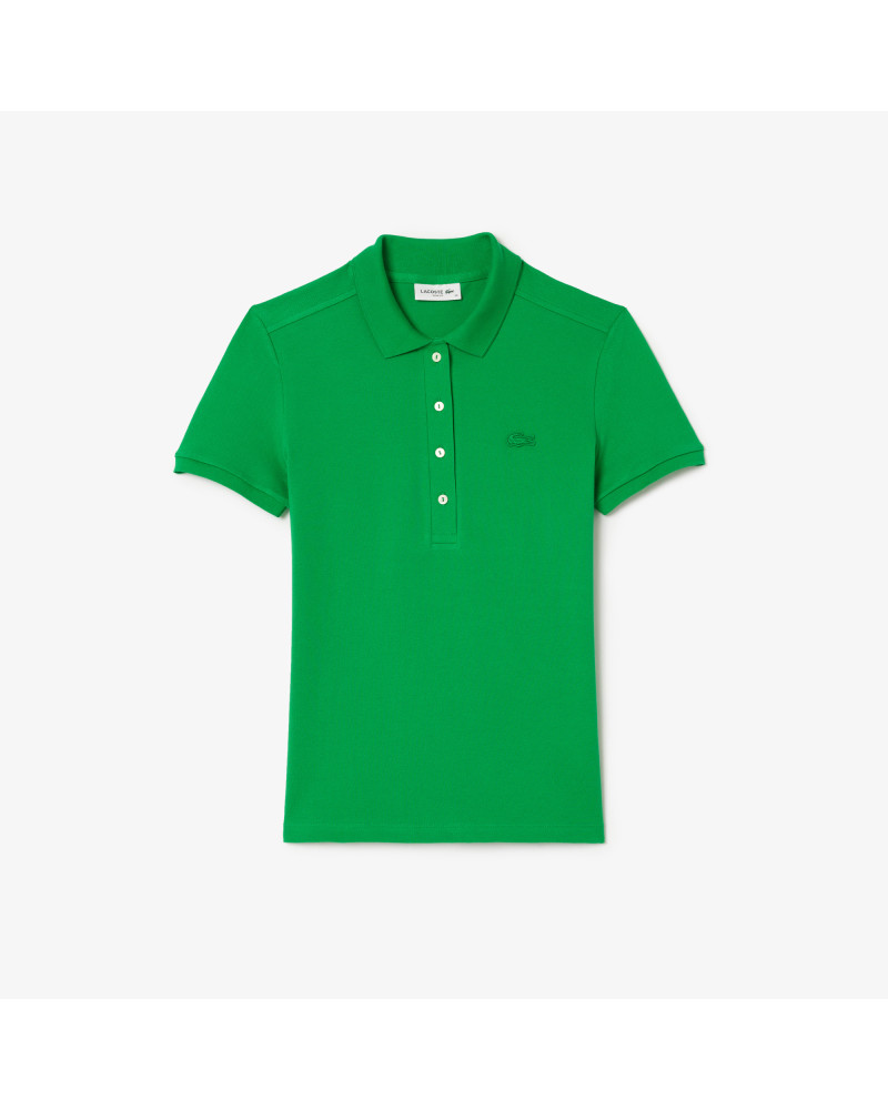 Polo L.12.D slim fit en mini Piqué stretch