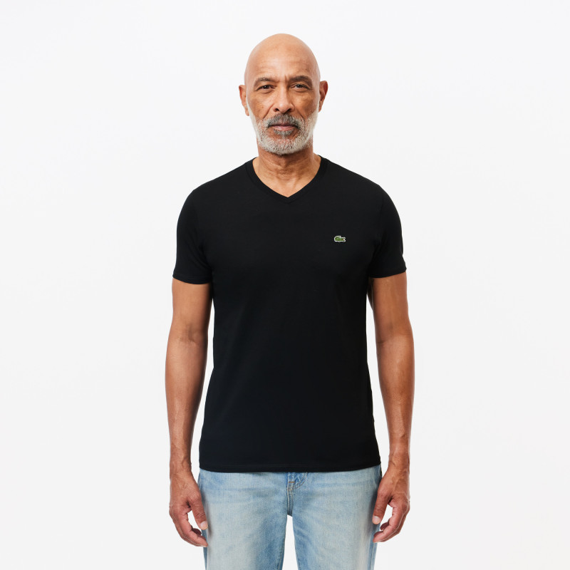 T-shirt coton Pima léger col V