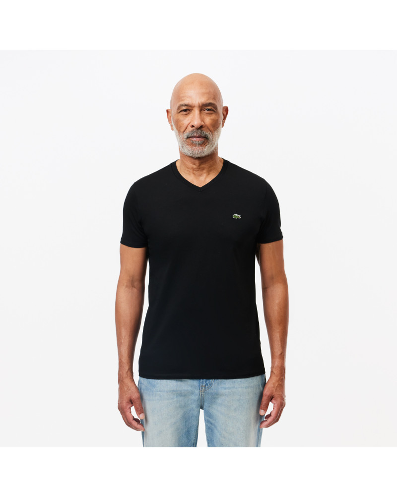 T-shirt coton Pima léger col V