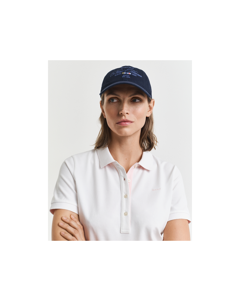 Polo en piqué à col contrasté