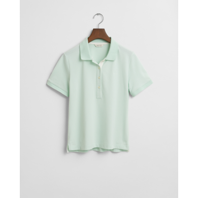 Polo en piqué à col contrasté