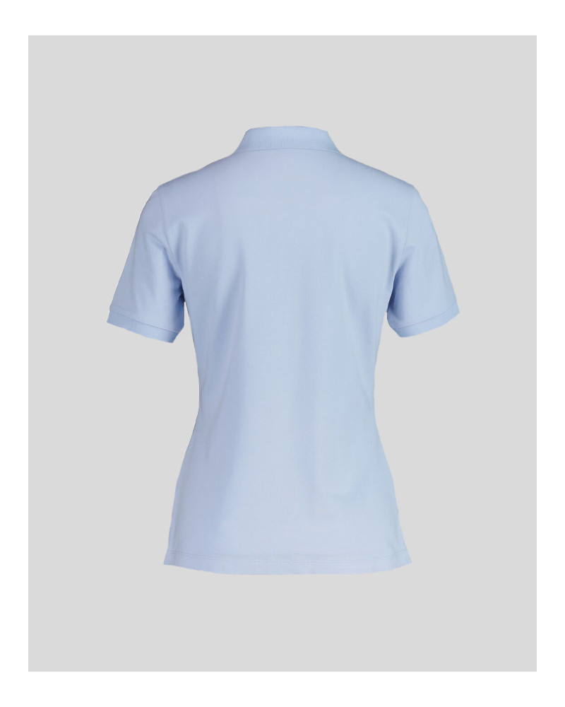 Polo en piqué à col contrasté