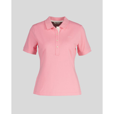 Polo en piqué à col contrasté