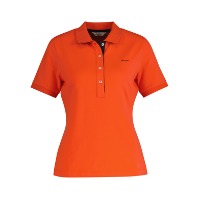 Polo en piqué à col contrasté