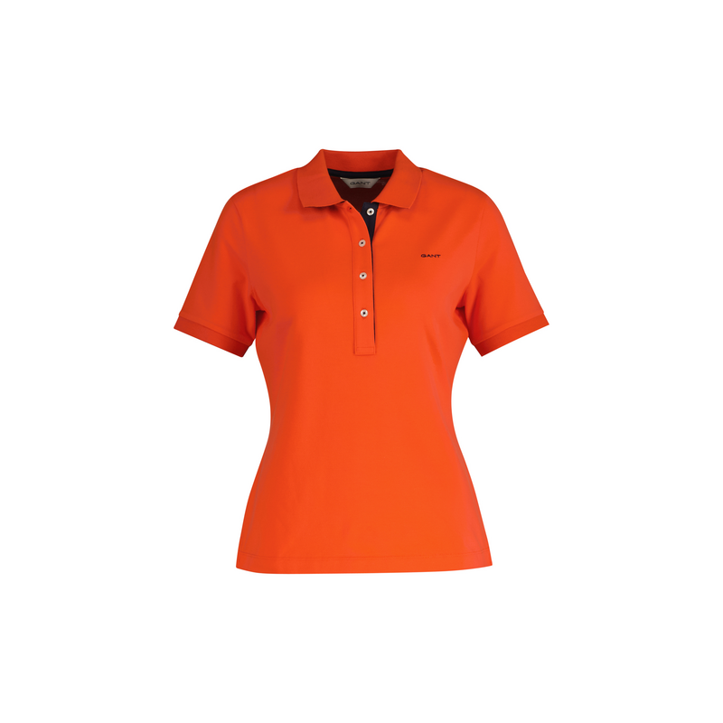 Polo en piqué à col contrasté Polo en piqué à col contrasté