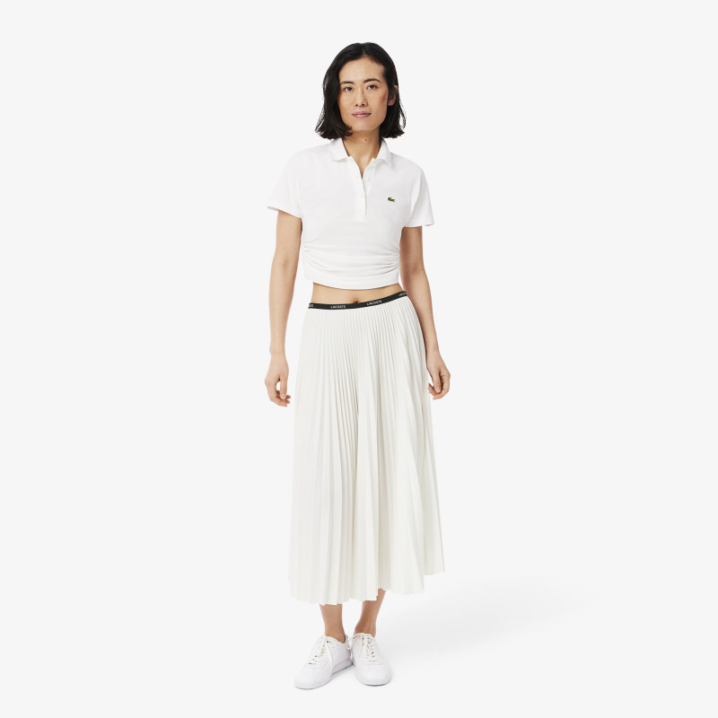 Jupe longue plissée taille élastiquée Jupe longue plissée taille élastiquée