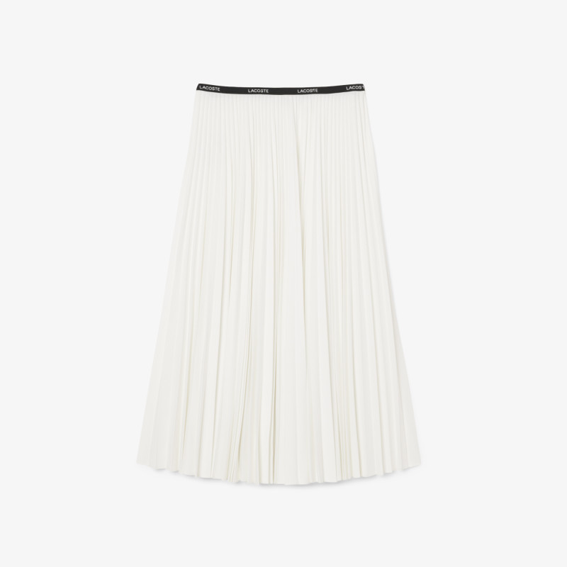 Jupe longue plissée taille élastiquée