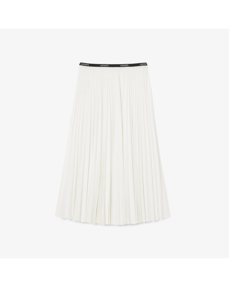 Jupe longue plissée taille élastiquée