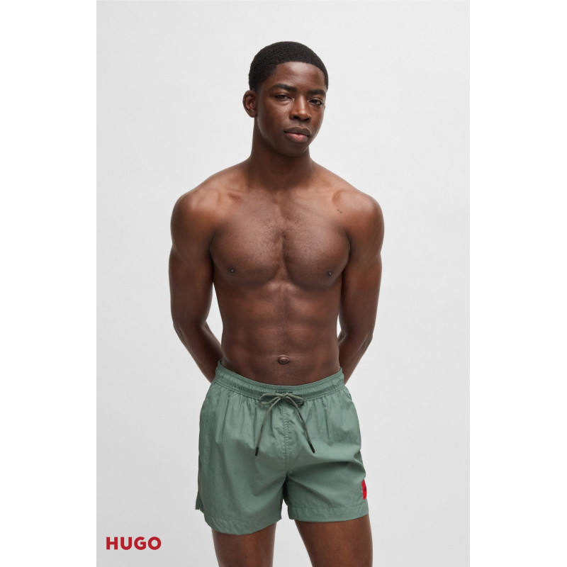 Short de bain à séchage rapide avec étiquette logotée Short de bain à séchage rapide avec étiquette logotée