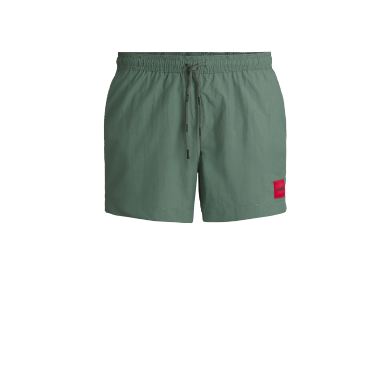 Short de bain à séchage rapide avec étiquette logotée