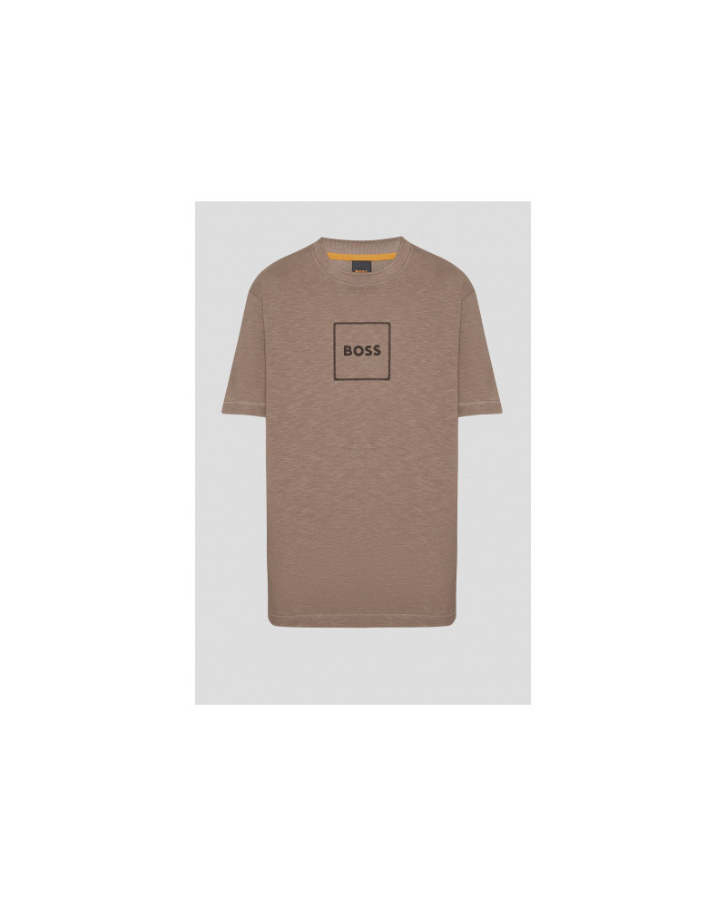 T-Shirt Te_linen logo  