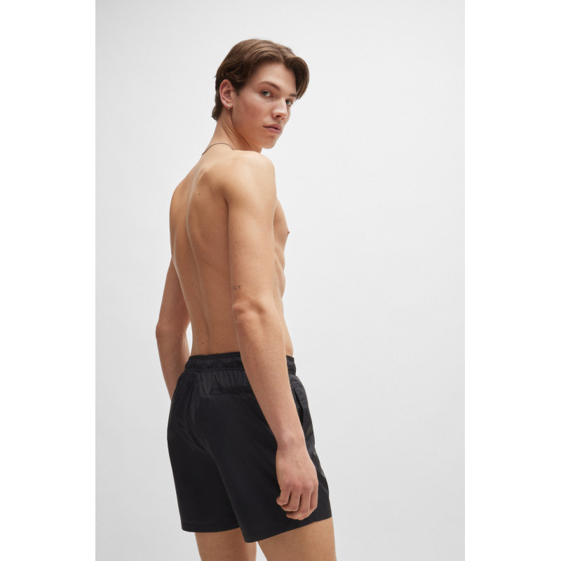 Short de bain à séchage rapide avec étiquette logotée