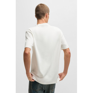 Ceinture en cuir avec passant à logo estampé