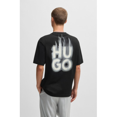 T-shirt en jersey de coton avec logos imprimés