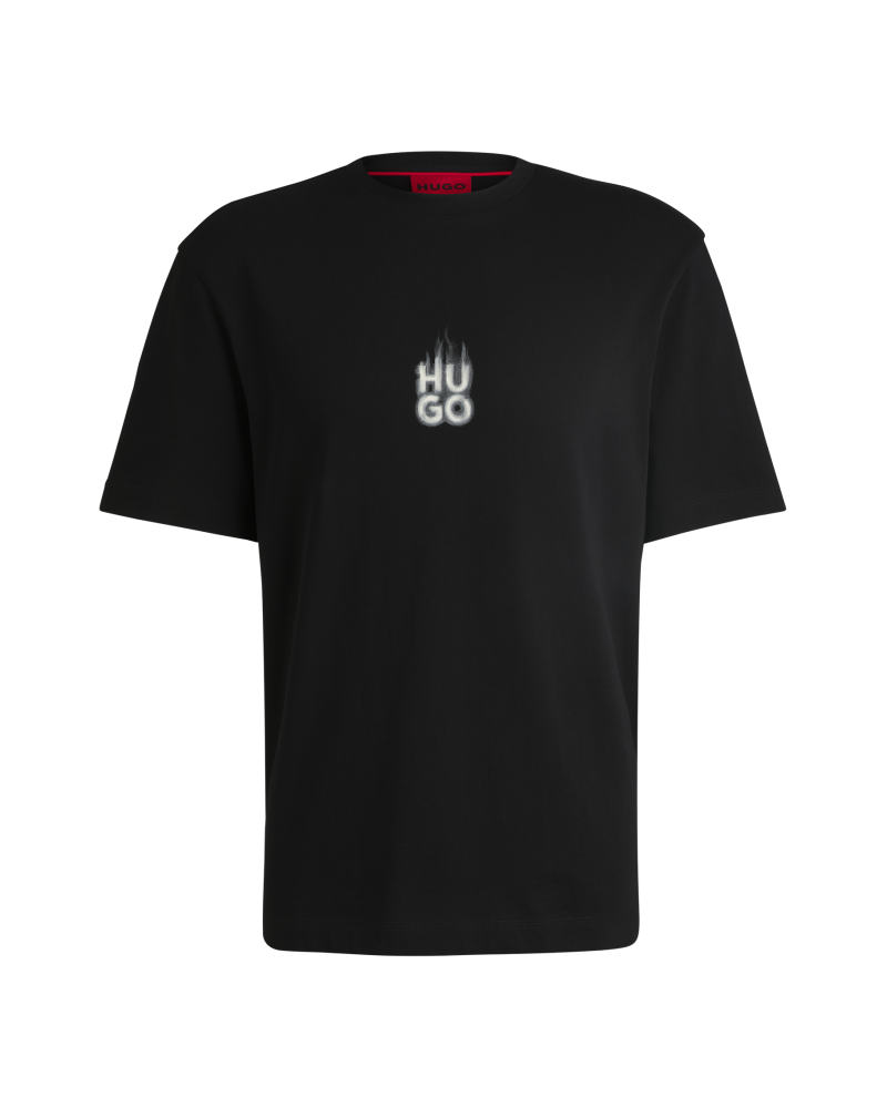 T-shirt en jersey de coton avec logos imprimés
