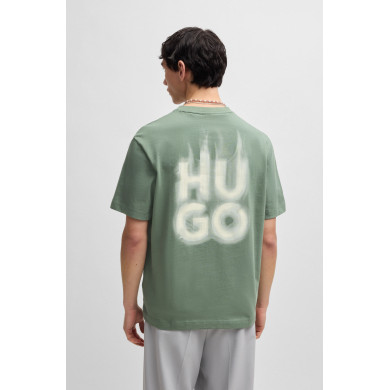 T-shirt à col ras du cou avec logo flamme