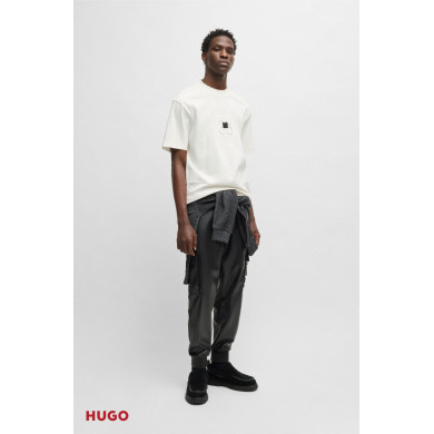 Polo en piqué de coton avec logo imprimé