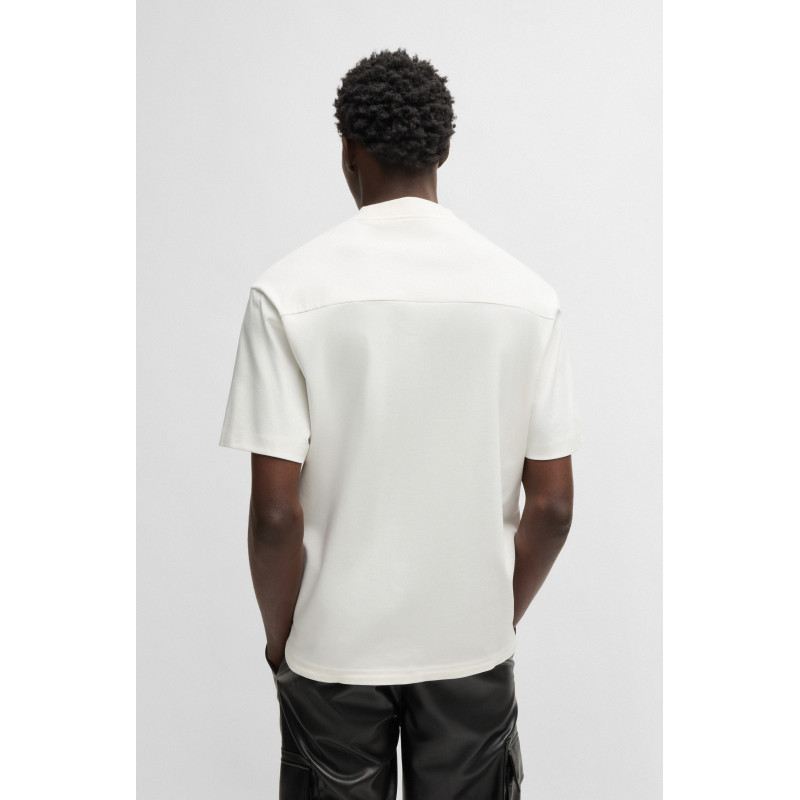 Polo en piqué de coton avec logo imprimé