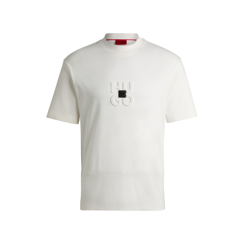 T-shirt à logo en coton tissé