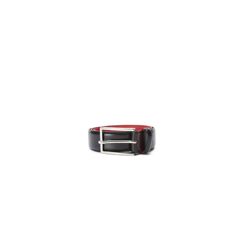 Ceinture Gavrilo en cuir grainé noir