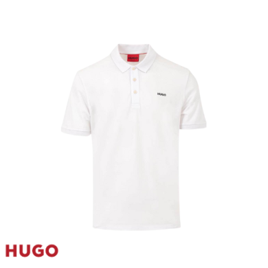 Polo en piqué de coton avec logo imprimé