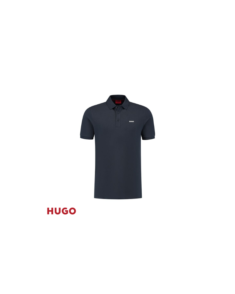Polo en piqué de coton avec logo imprimé