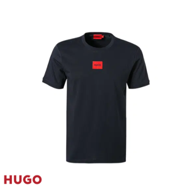 T-shirt en jersey de coton avec étiquette logotée