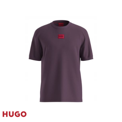 T-shirt en jersey de coton avec étiquette logotée
