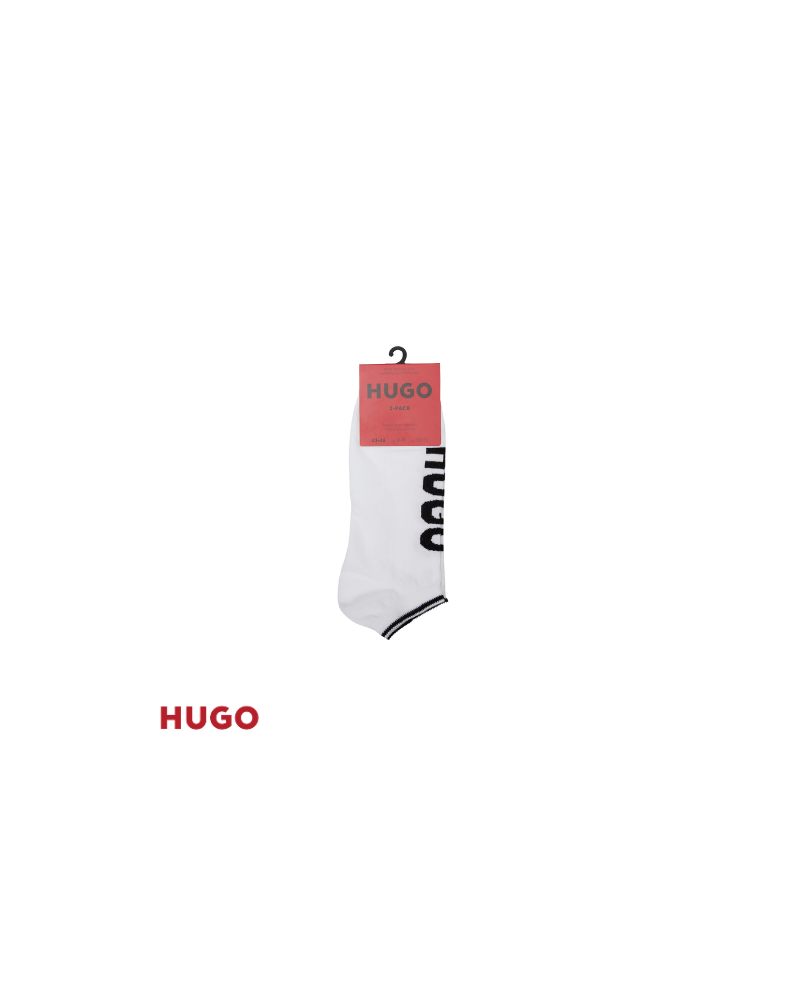 Chaussettes blanches pour homme avec logo imprimé