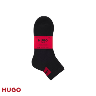Chaussettes noires pour homme avec logo imprimé