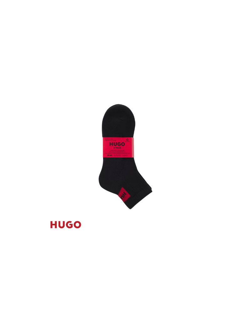 Chaussettes noires pour homme avec logo imprimé
