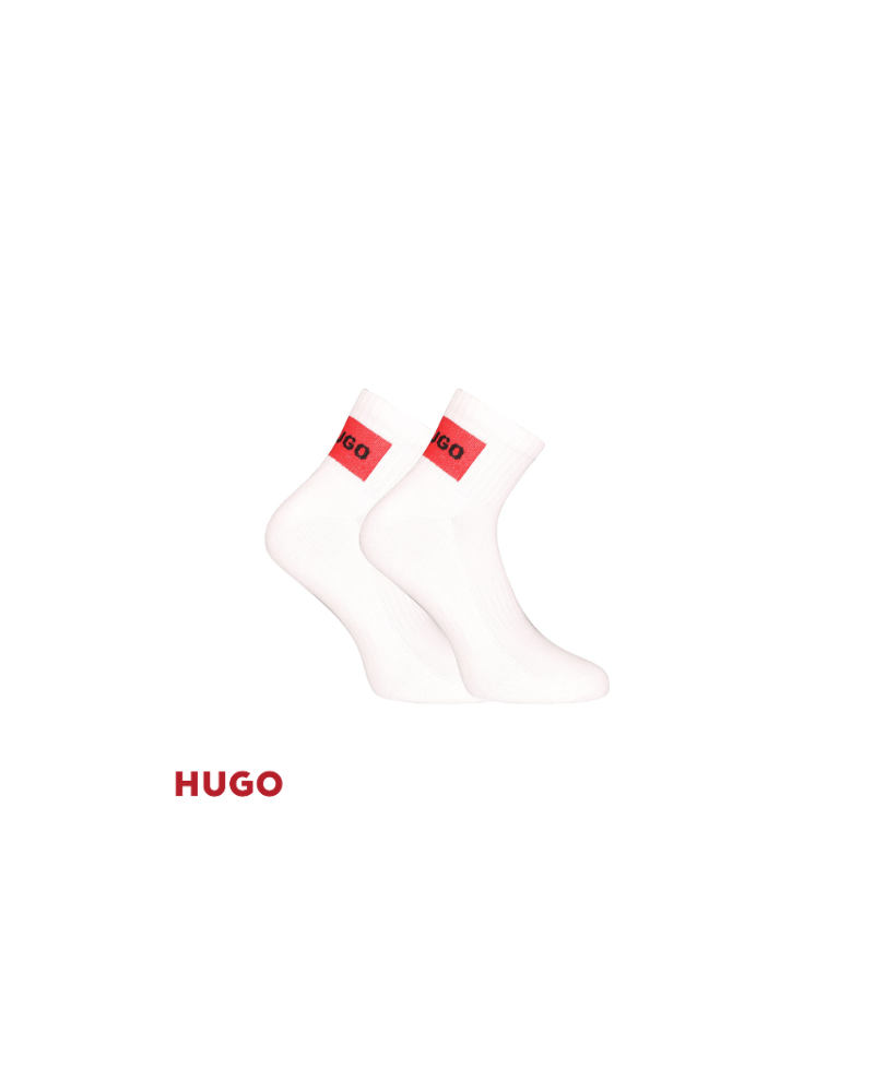 Chaussettes blanches pour homme avec logo imprimé