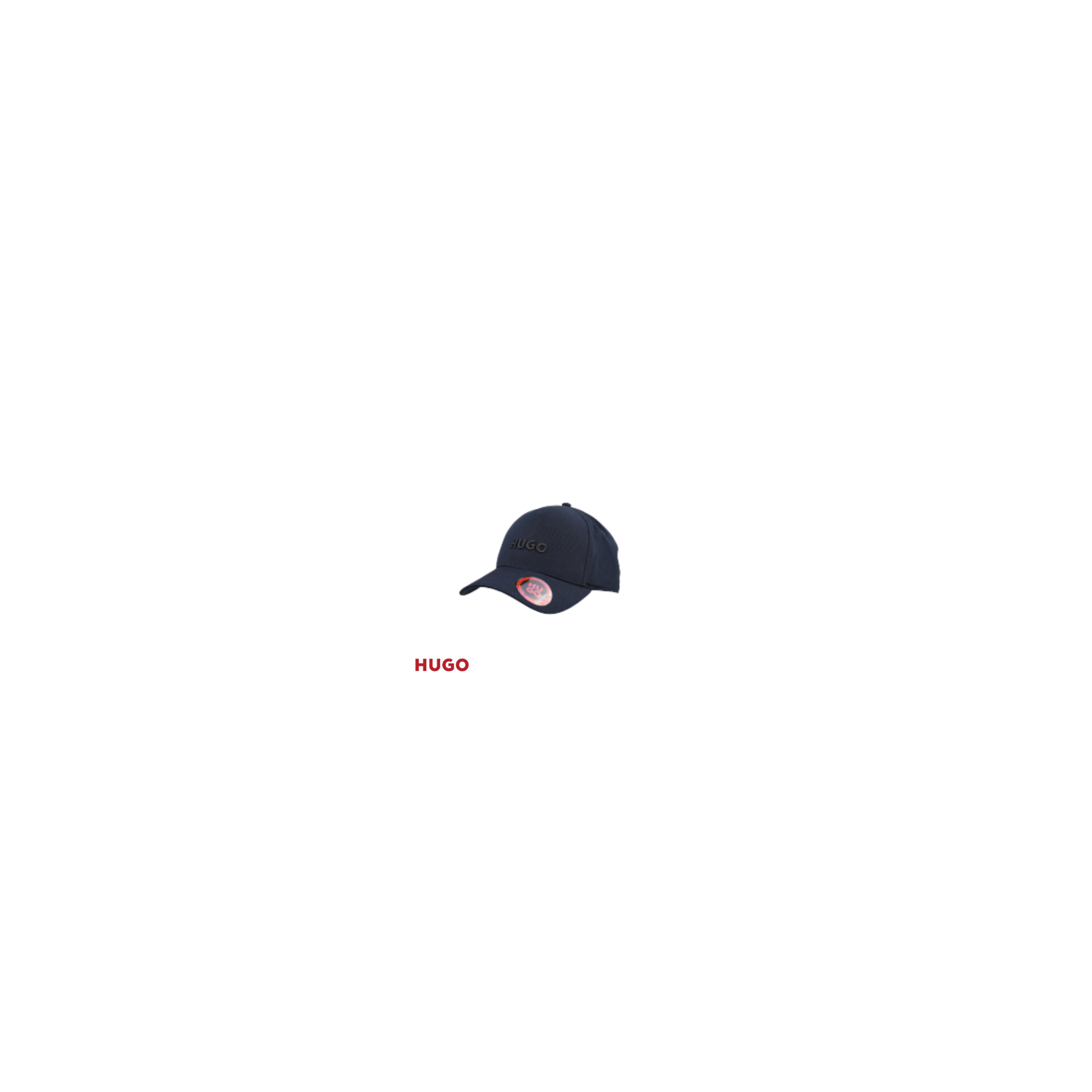 Casquette Hugo Boss en sergé de coton avec visière avant à logo bleu foncé Casquette Hugo Boss en sergé de coton avec visière avant à logo bleu foncé