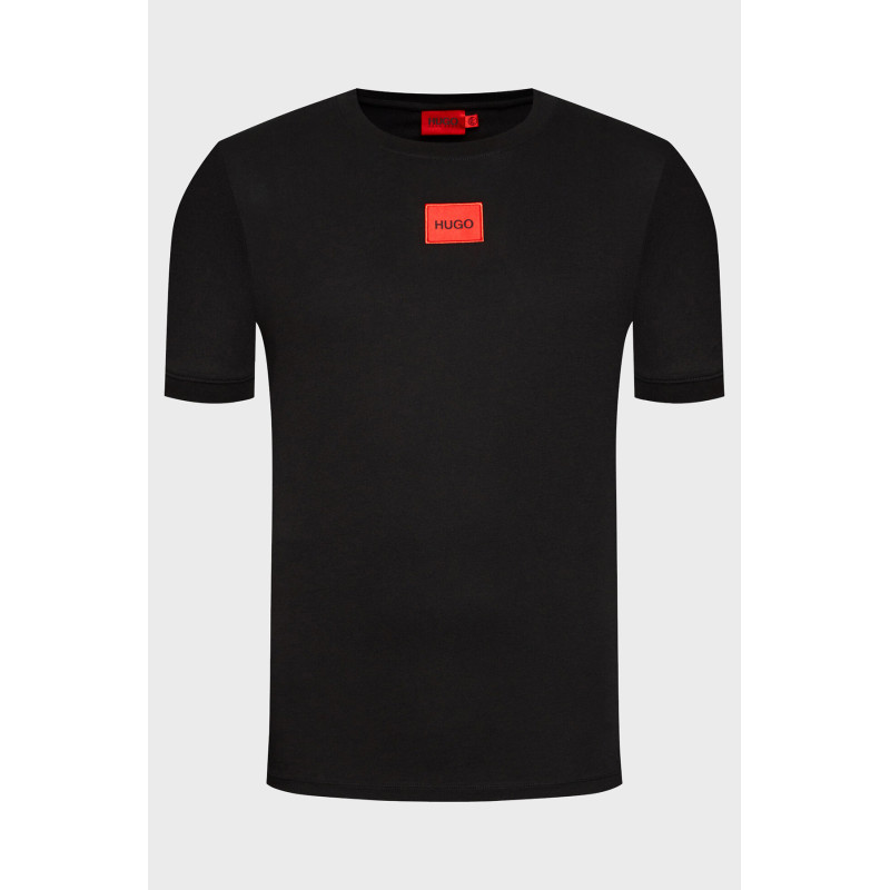 T-shirt en jersey de coton avec étiquette logotée