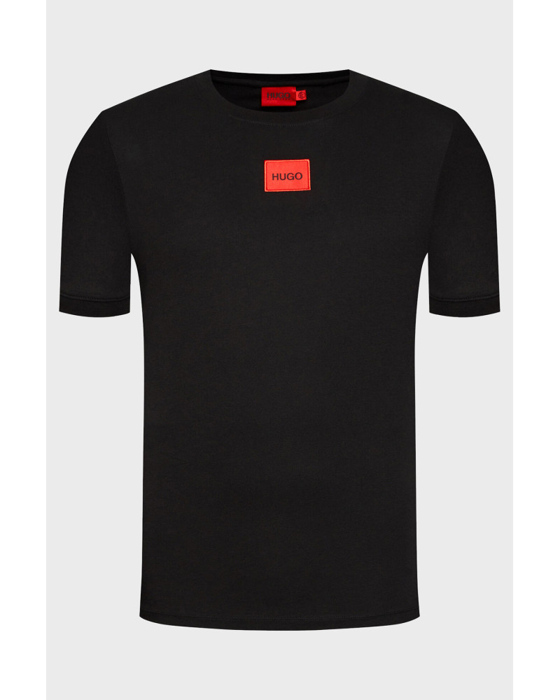 T-shirt en jersey de coton avec étiquette logotée
