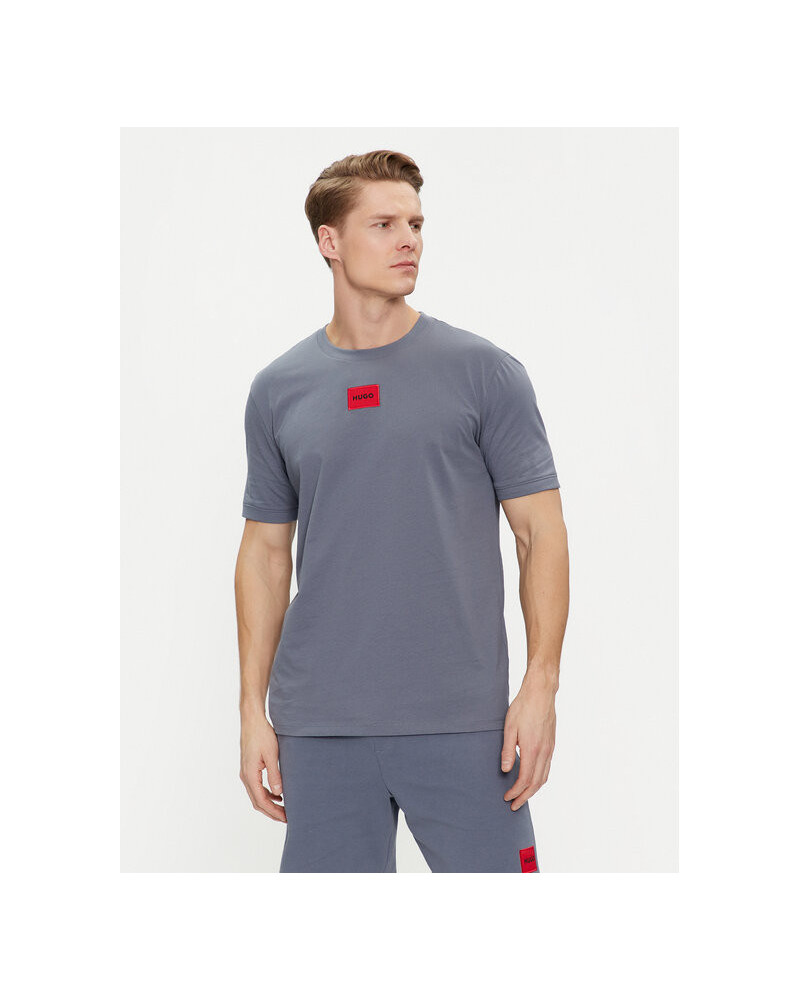 T-shirt en jersey de coton avec étiquette logotée
