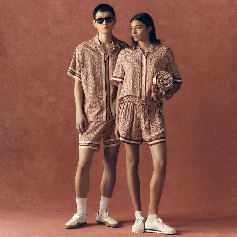 Chemise oversize imprimé monogramme