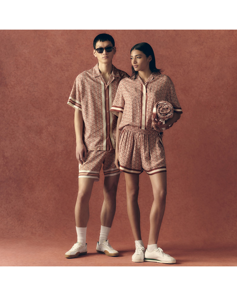 Chemise oversize imprimé monogramme