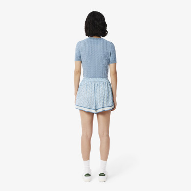 Short fluide imprimé monogramme