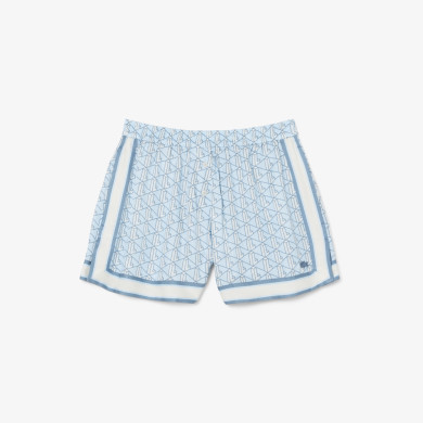 Short fluide imprimé monogramme