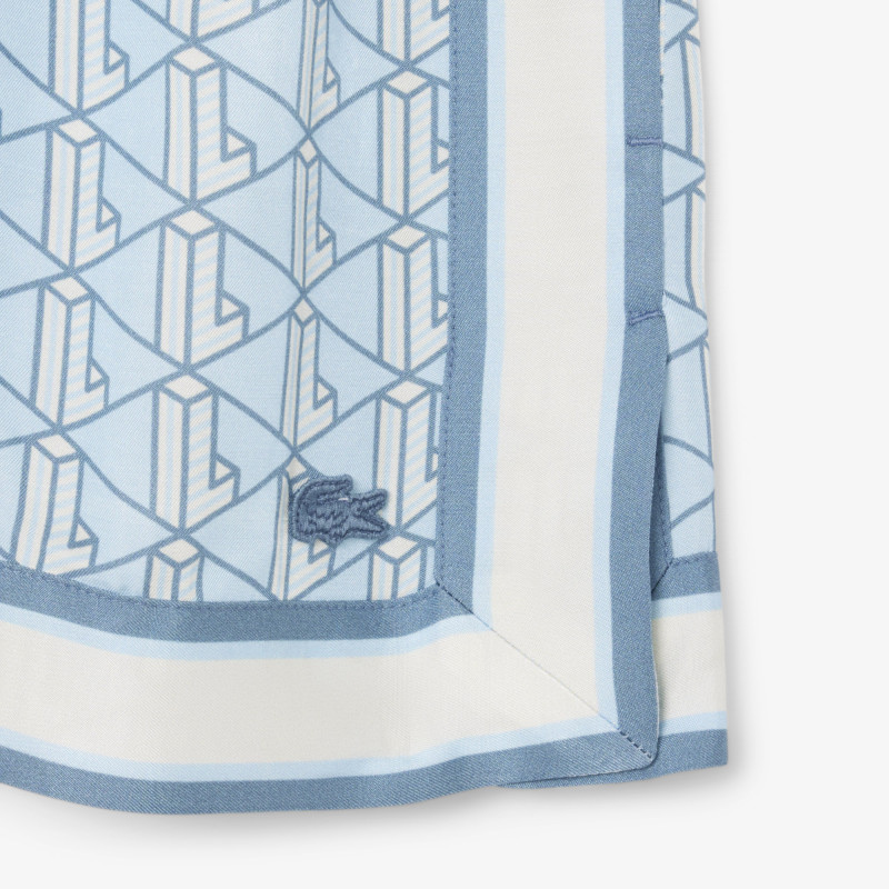 Short fluide imprimé monogramme